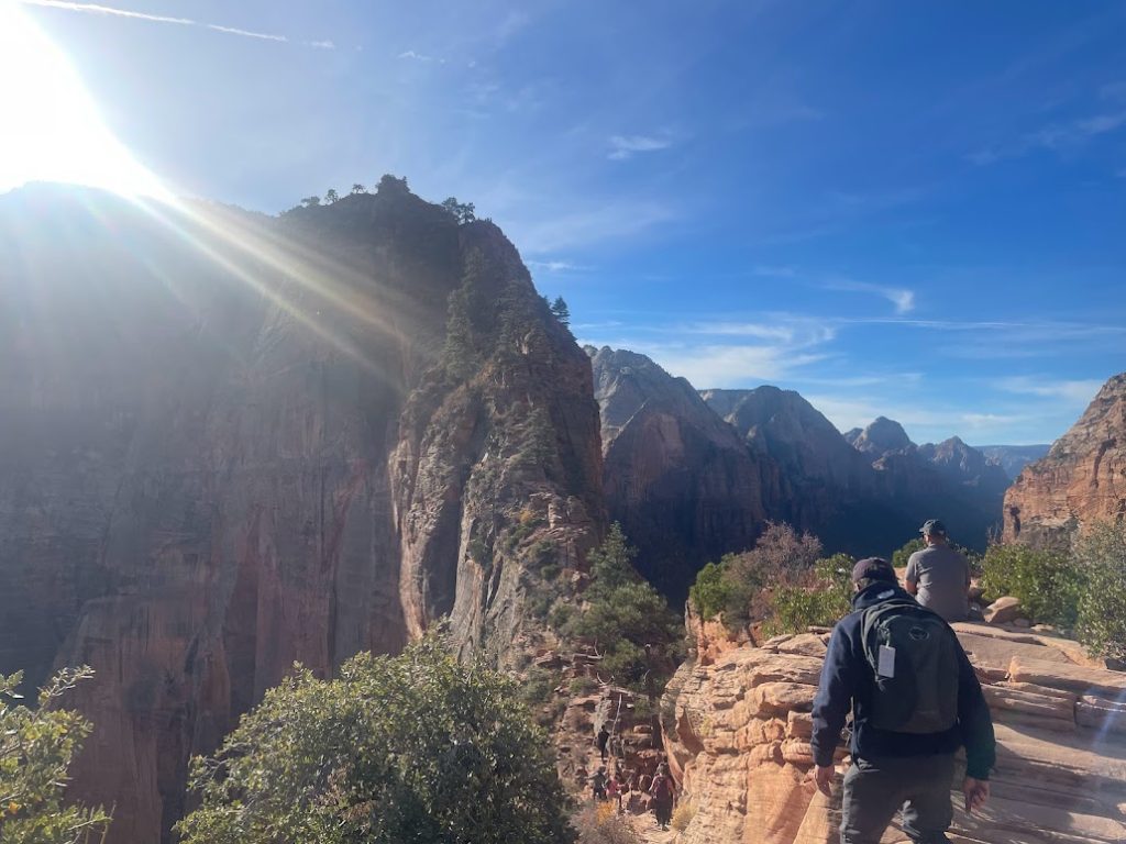 View of Angel's Landing in Zion National Park