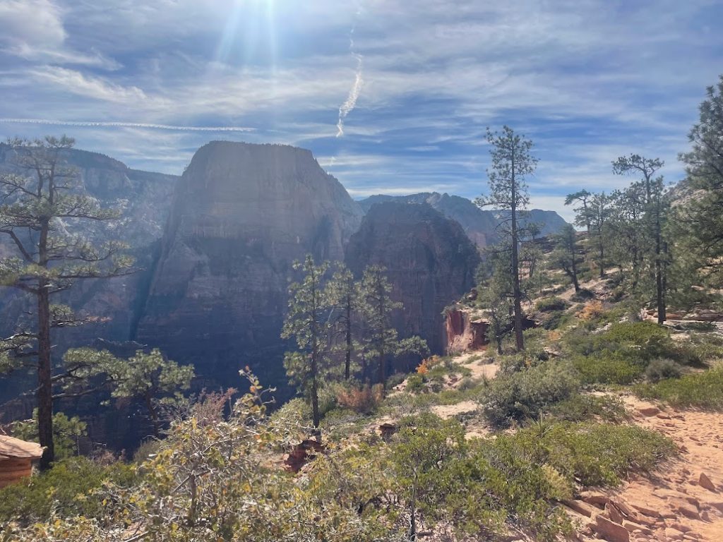 View of Angel's Landing in Zion National Park