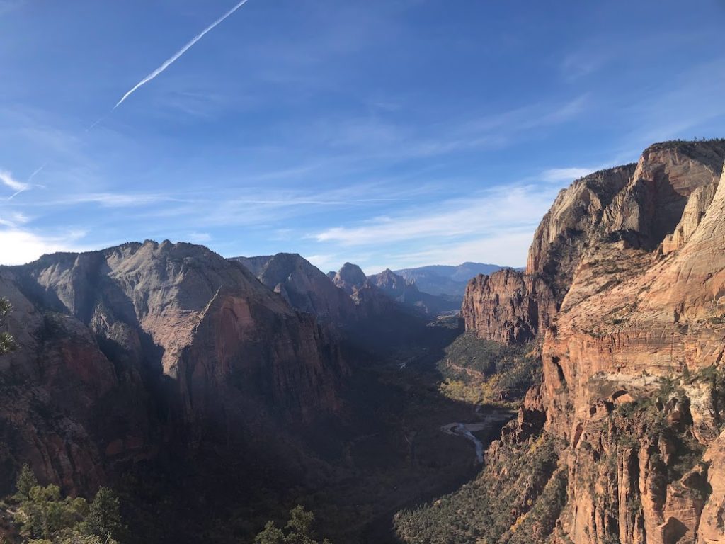Zion Valley from the top of Angel's Landing in Zion National Park