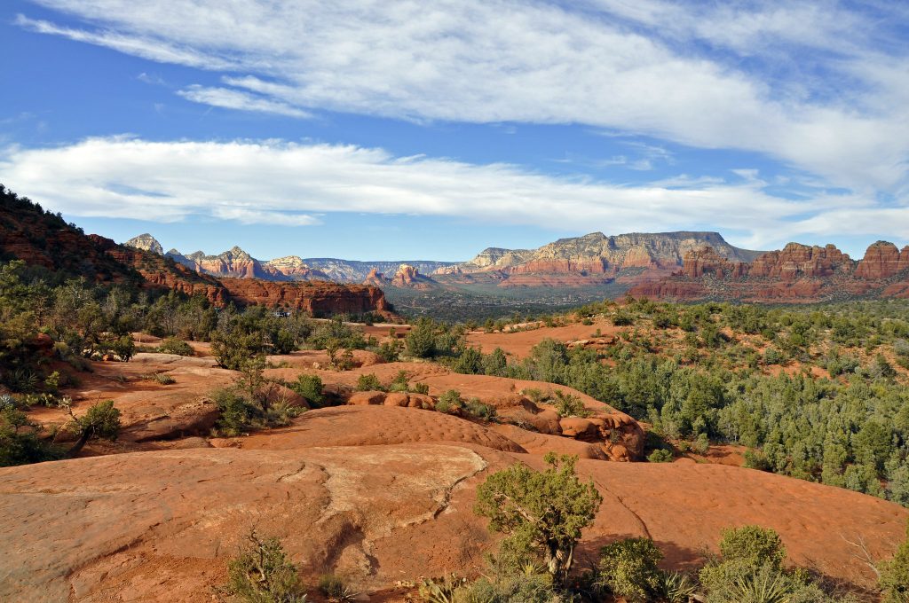 Red Rock scenery as seen from Broken Arrow Trail in Sedona, Coconino National Forest
