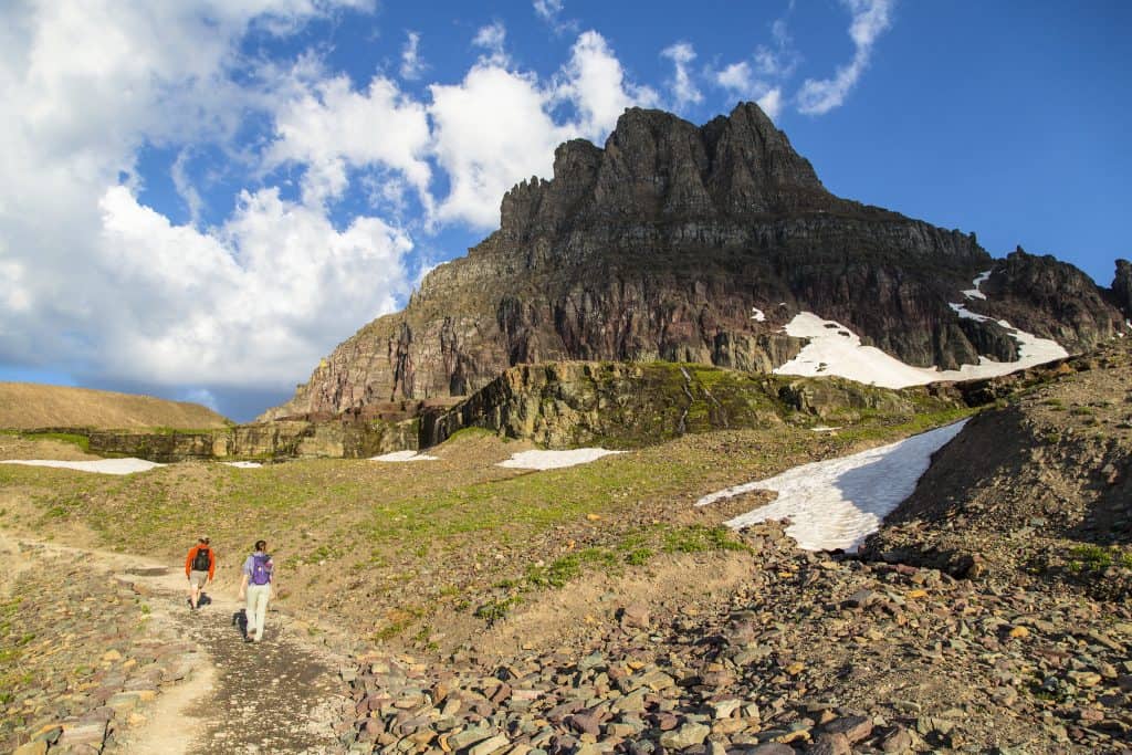 A view from Hidden Lake Trail in Glacier National Park